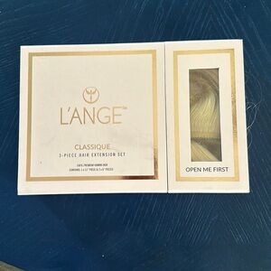 Lange  platinum hair extensions. NIB. 3 piece hair extension set.  14 inches